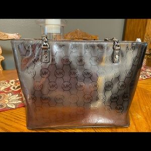 Silver Michael Kors Tote